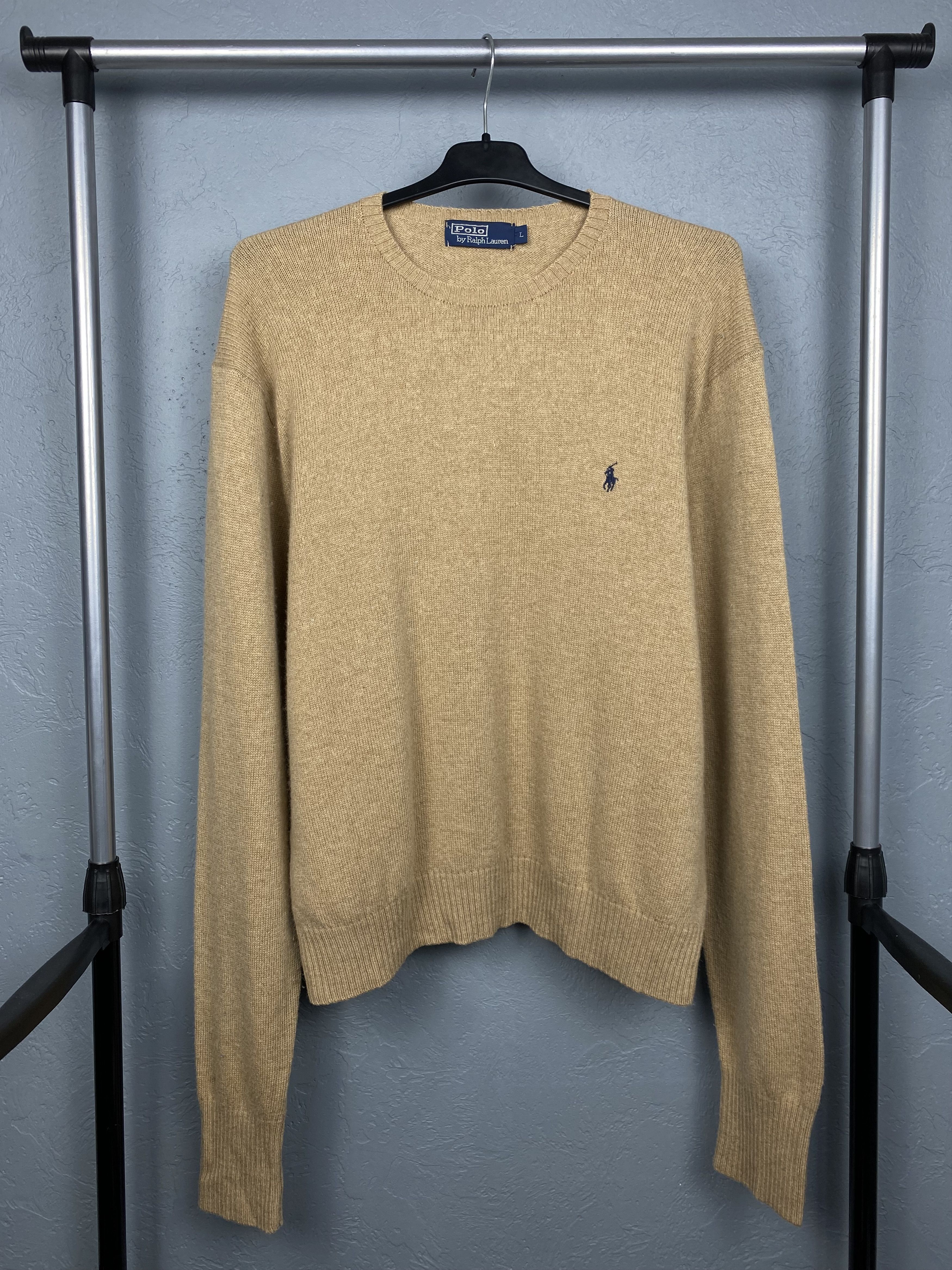 Polo Ralph Lauren × Ralph Lauren × Vintage Polo Ralph Lauren 90s Vintage Wool Knit Sweater Size US L / EU 52-54 / 3 - 1 Thumbnail