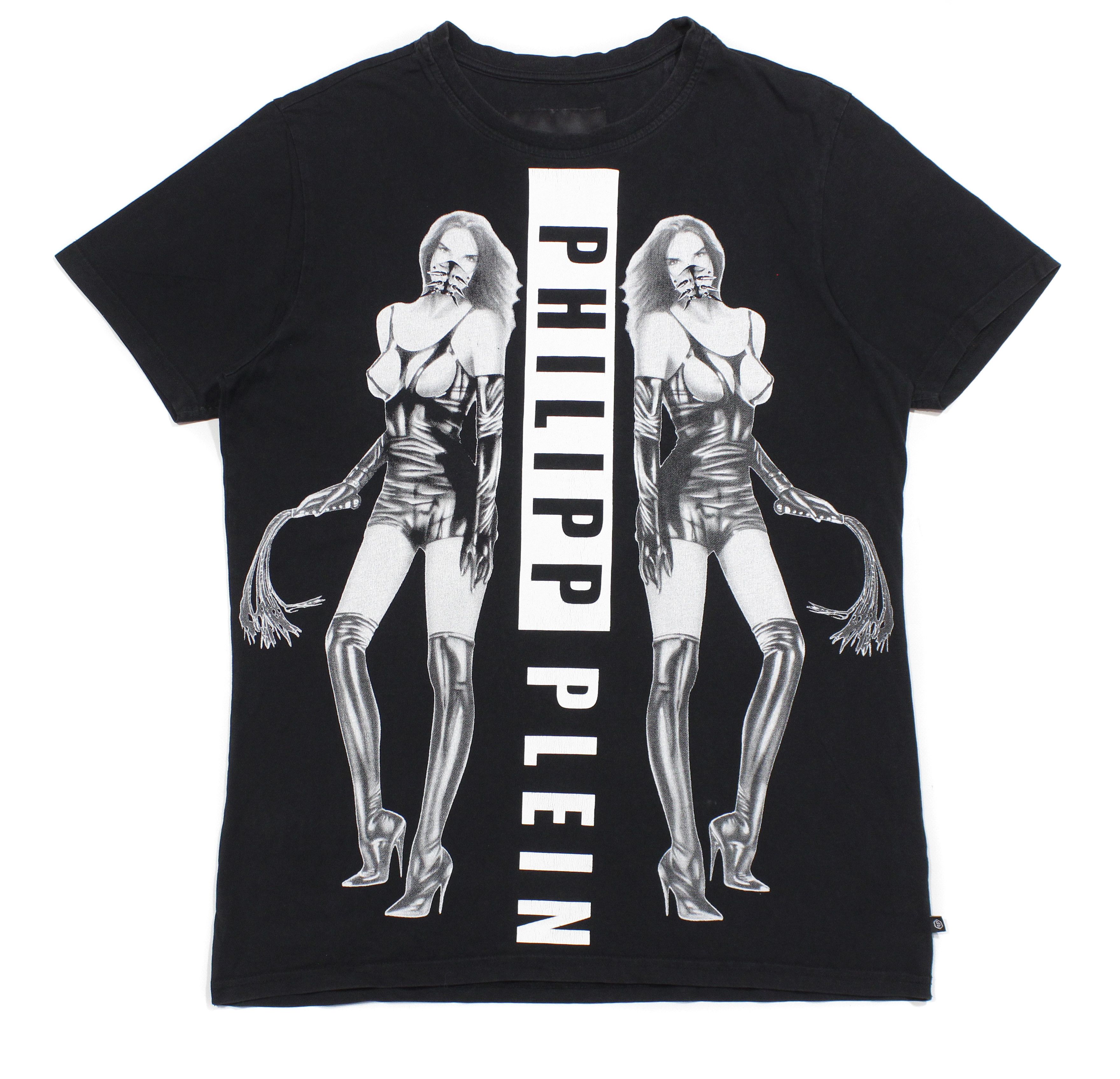 Philipp Plein Bad Ass Pimp From Hell Big Logo T-Shirt Size US XL / EU 56 / 4 - 1 Thumbnail