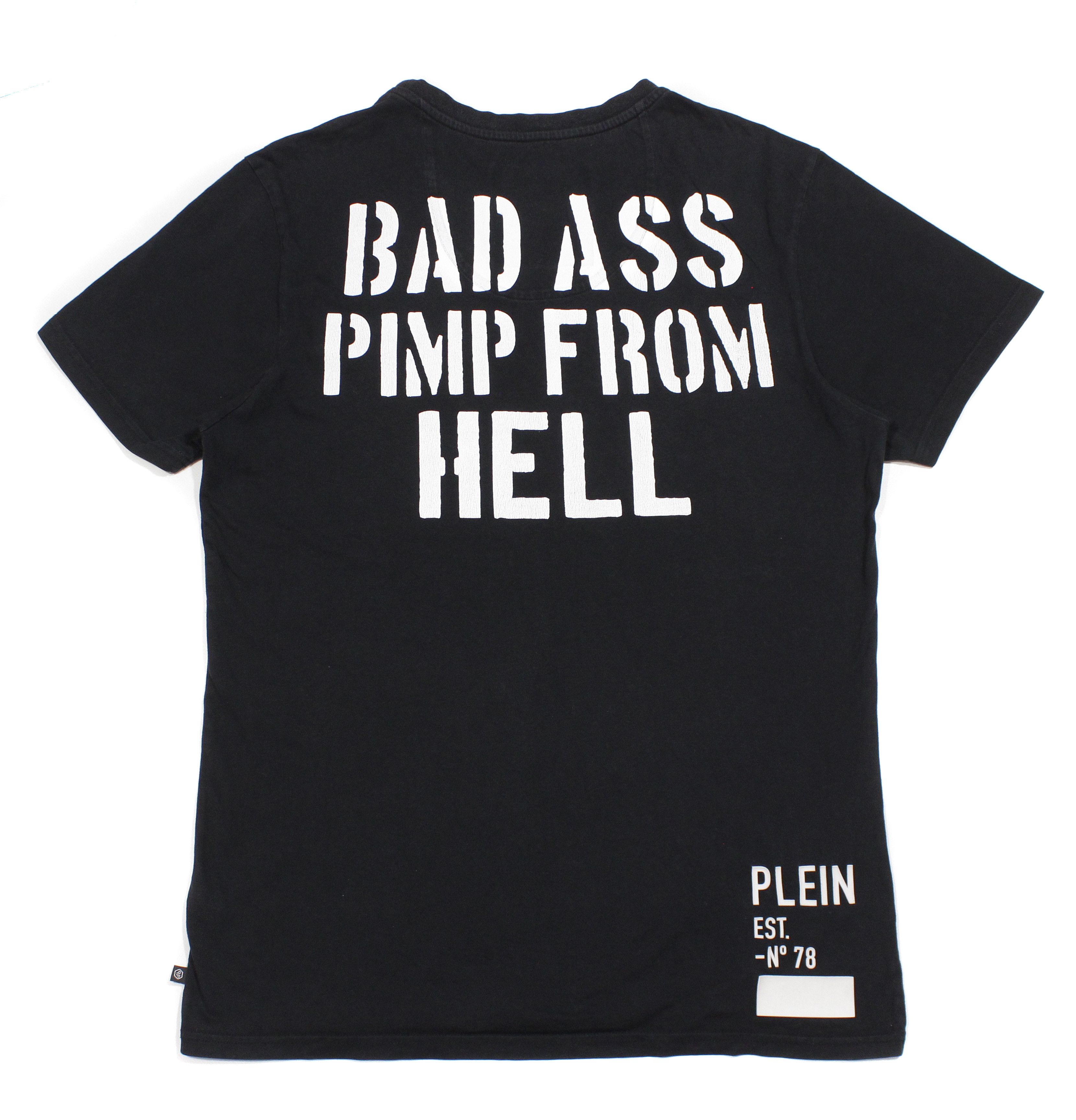 Philipp Plein Bad Ass Pimp From Hell Big Logo T-Shirt Size US XL / EU 56 / 4 - 2 Thumbnail