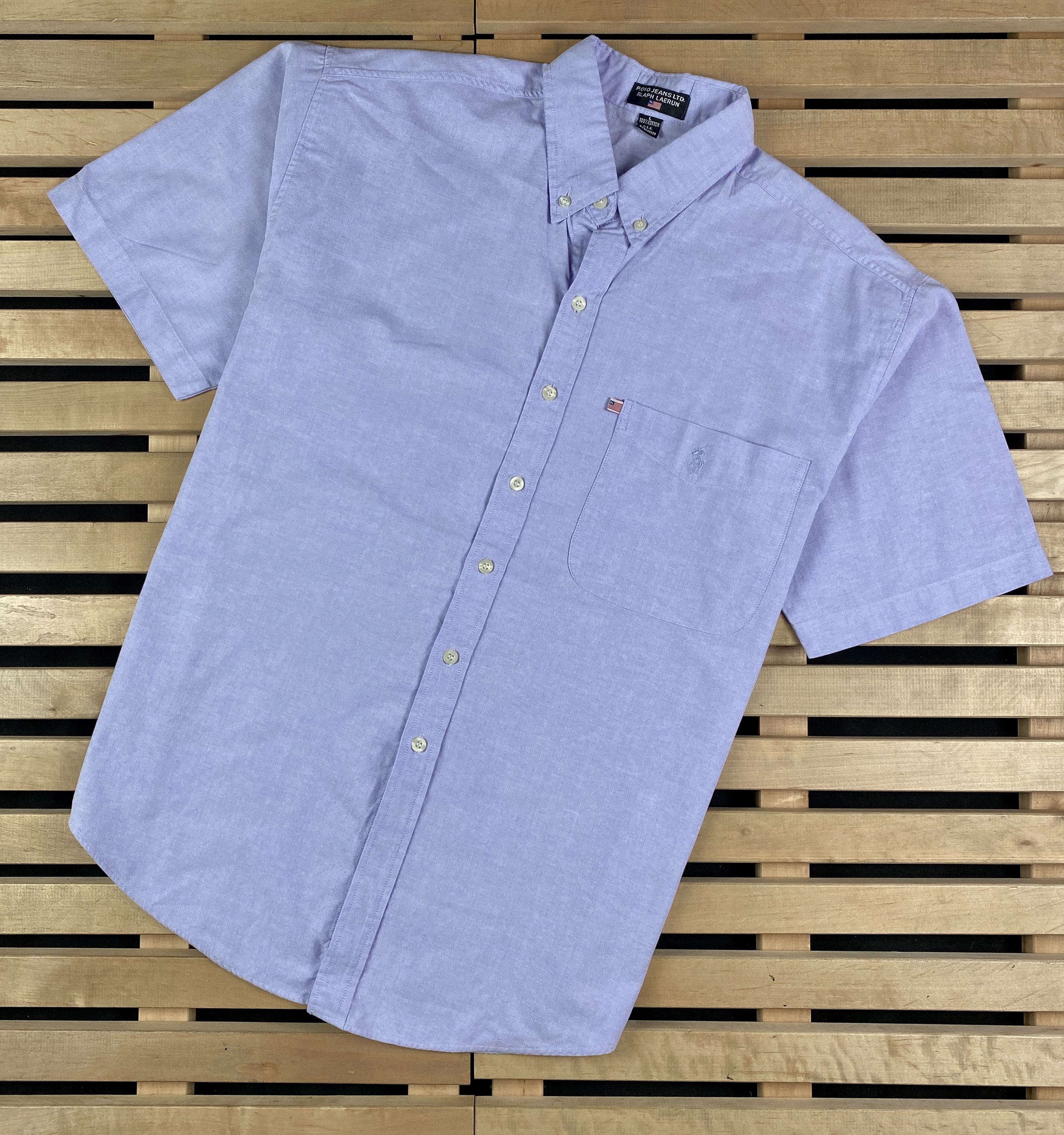 Polo Ralph Lauren × Ralph Lauren × Vintage Mens Shirt Polo Jeans Ralph Lauren Vintage Size L Size US L / EU 52-54 / 3 - 1 Thumbnail