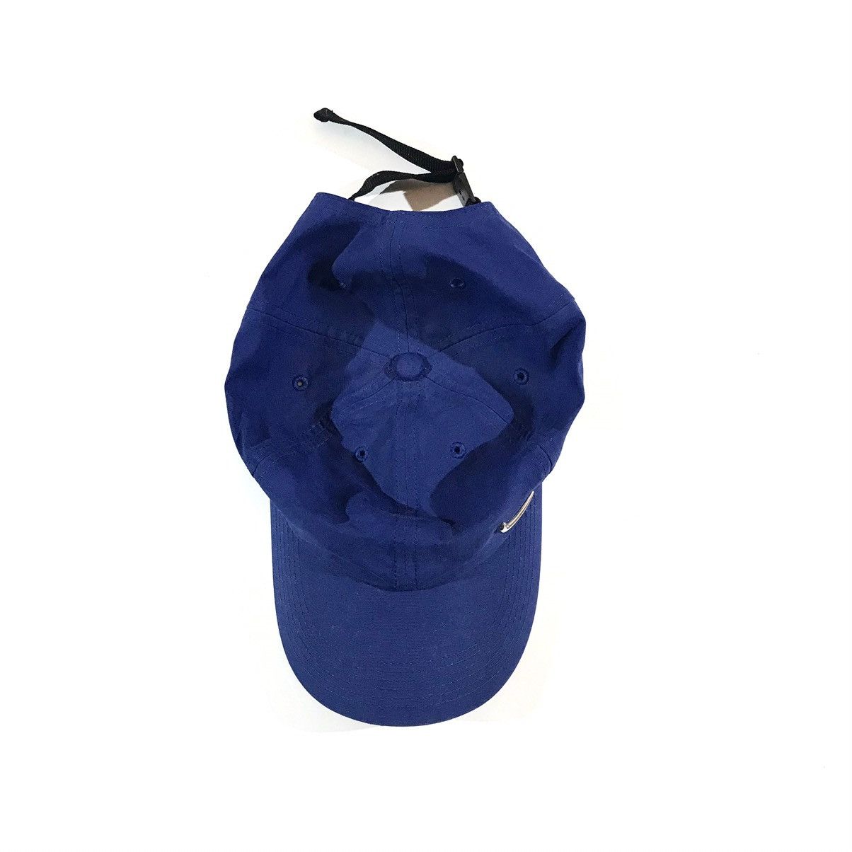 Nike × Vintage Vintage Y2K Nike Blue Cap Metal Swoosh Size ONE SIZE - 4 Thumbnail
