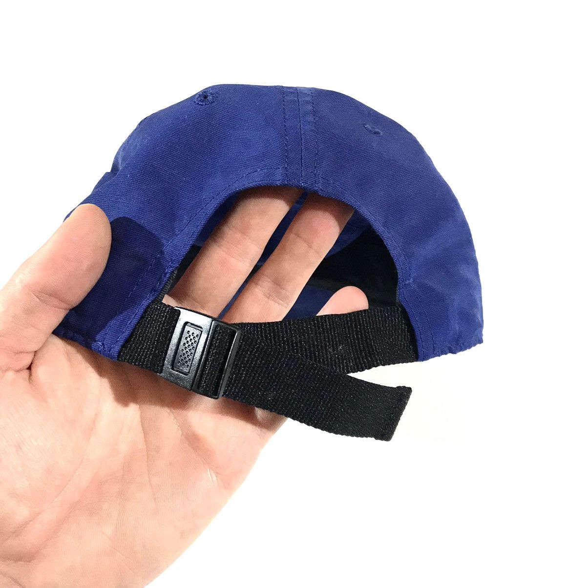 Nike × Vintage Vintage Y2K Nike Blue Cap Metal Swoosh Size ONE SIZE - 6 Thumbnail