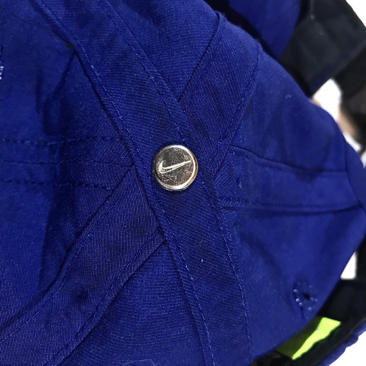 Nike × Vintage Vintage Y2K Nike Blue Cap Metal Swoosh Size ONE SIZE - 7 Thumbnail