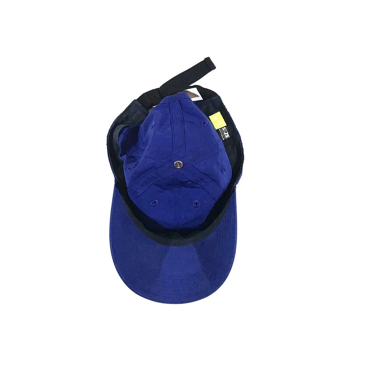 Nike × Vintage Vintage Y2K Nike Blue Cap Metal Swoosh Size ONE SIZE - 5 Thumbnail