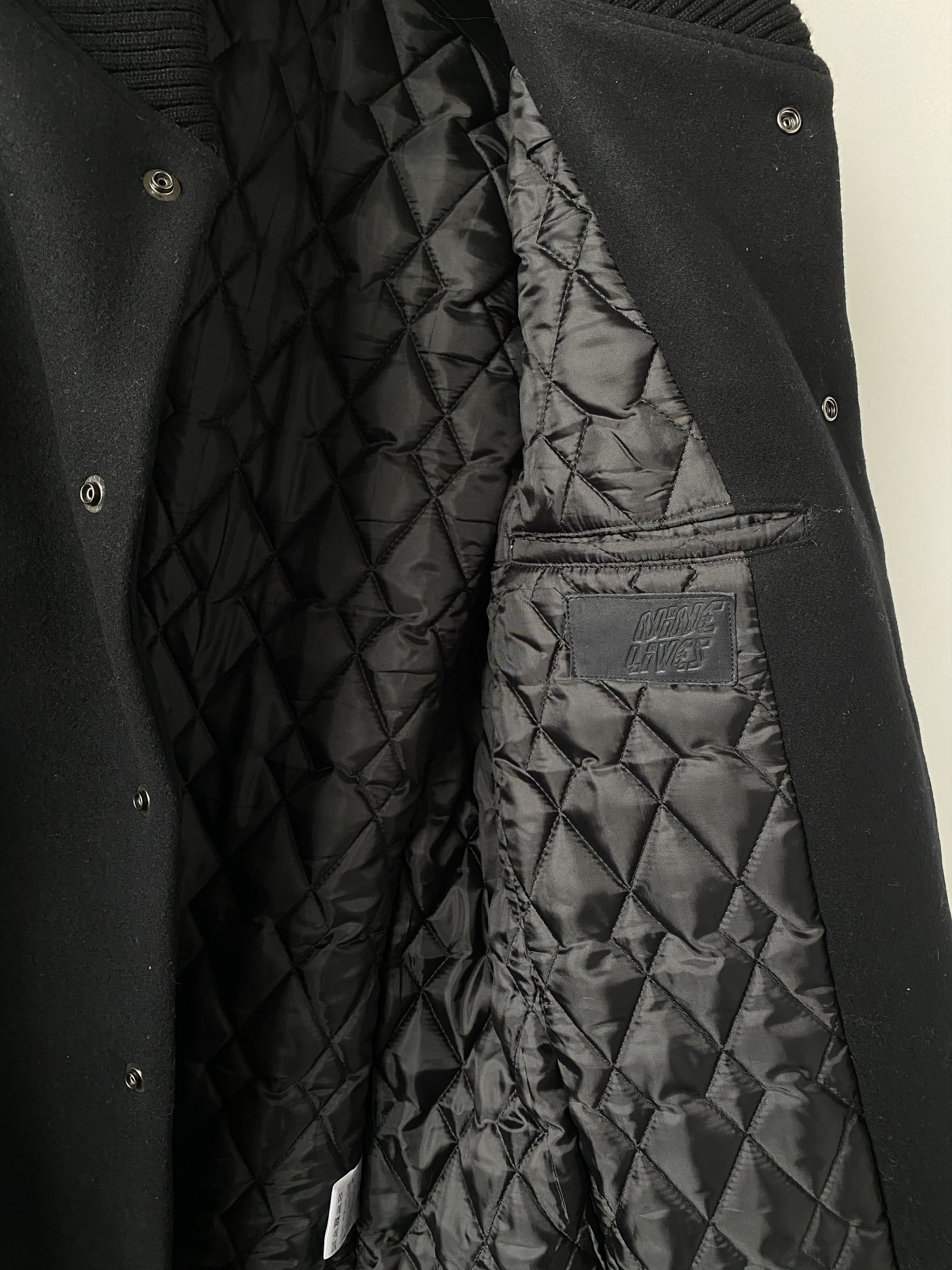 Nine Lives Varsity Chesterfield All Black Size US XL / EU 56 / 4 - 6 Thumbnail