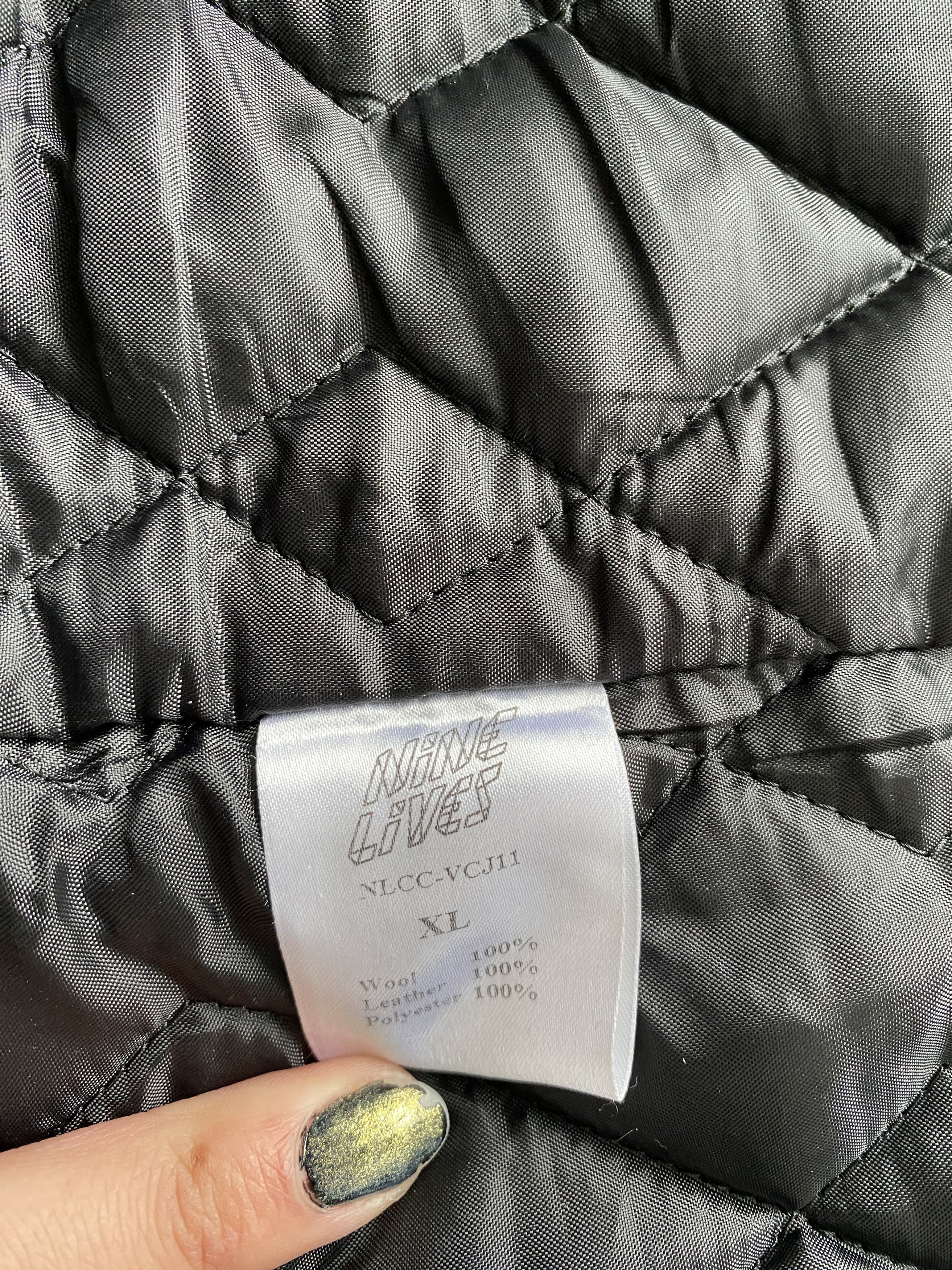 Nine Lives Varsity Chesterfield All Black Size US XL / EU 56 / 4 - 11 Thumbnail