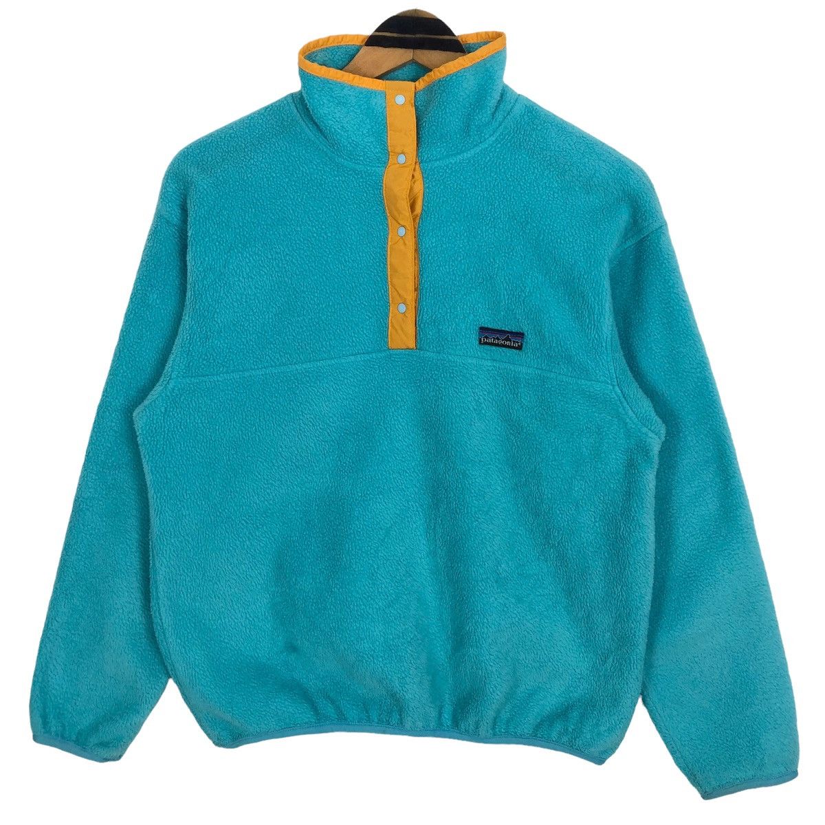 Patagonia Vintage 90s Patagonia Mock Neck Fleece Sweater Made In USA Size US S / EU 44-46 / 1 - 1 Thumbnail