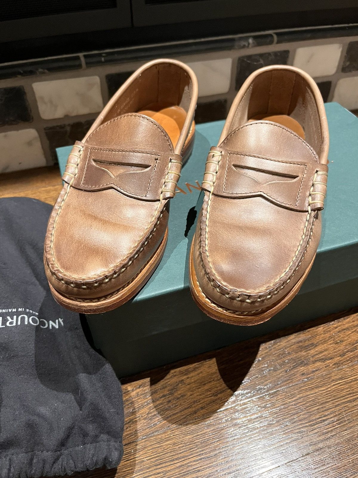 Rancourt & Co. Rancourt Beefroll Penny Loafers - Natural | Grailed