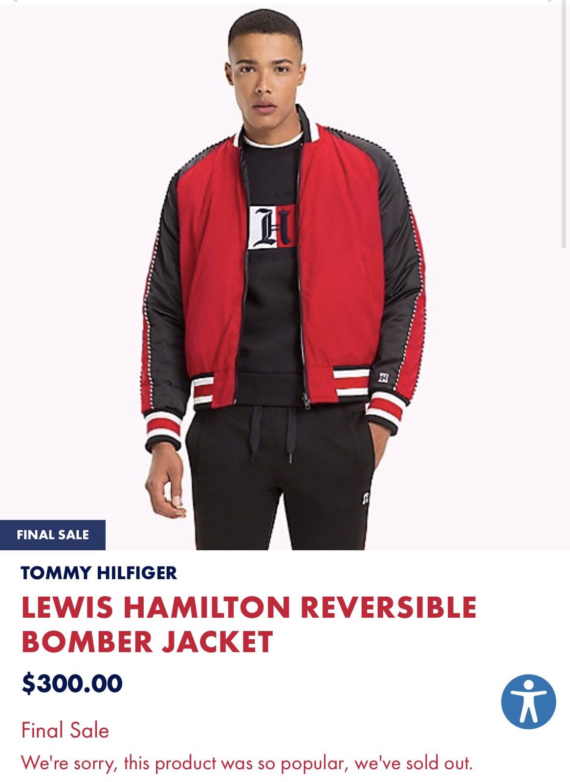 tommy hilfiger x lewis hamilton reversible bomber jacket