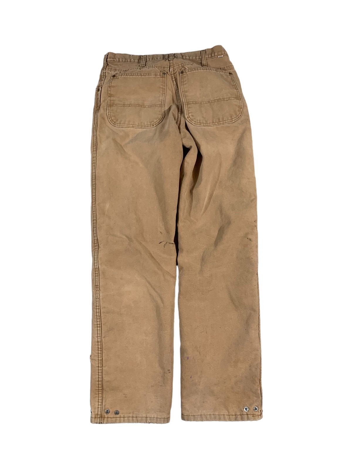 Dickies Vintage Dickies Lined Work Pants Faded Brown 34x34 Size US 34 / EU 50 - 2 Thumbnail