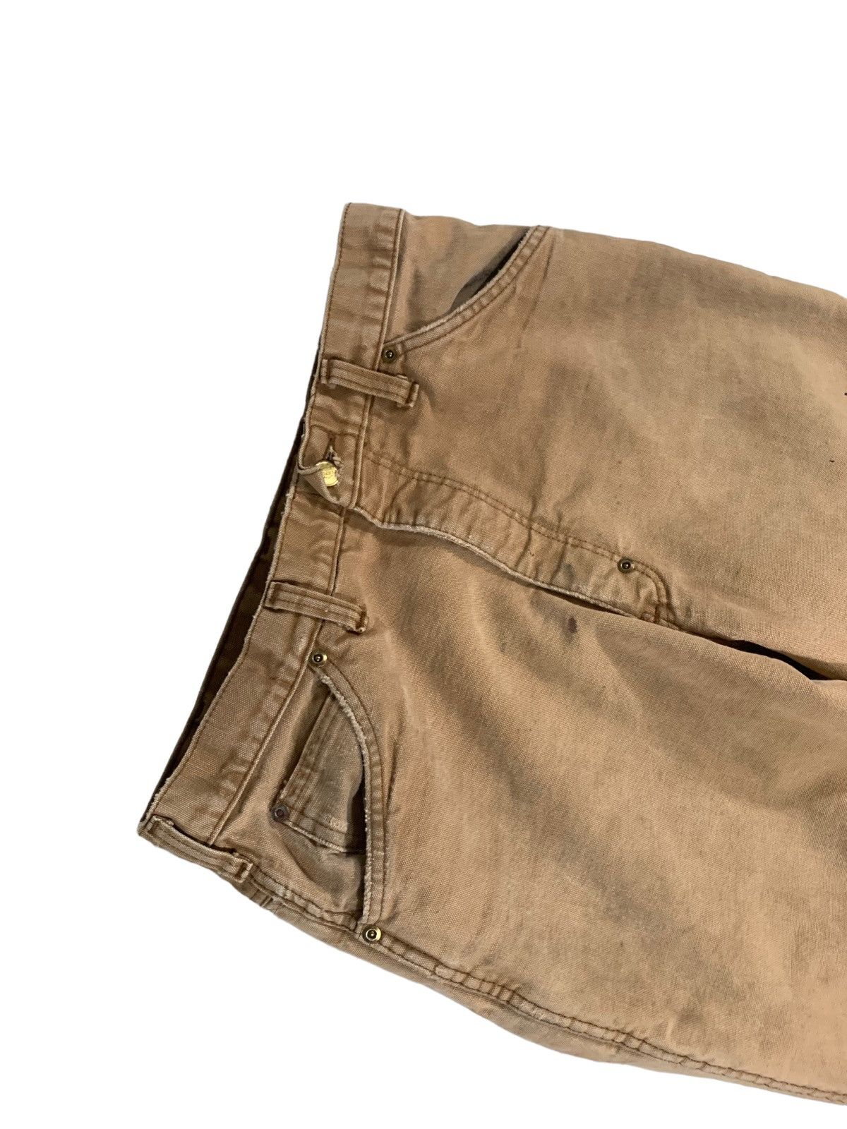 Dickies Vintage Dickies Lined Work Pants Faded Brown 34x34 Size US 34 / EU 50 - 3 Thumbnail