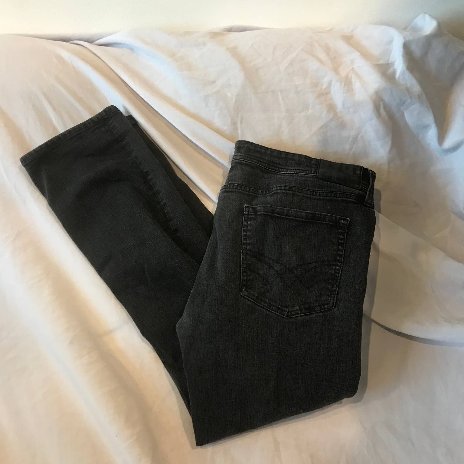 Seven 7 Seven7 Black Slim Straight Jeans, Men's 38x32 | Grailed