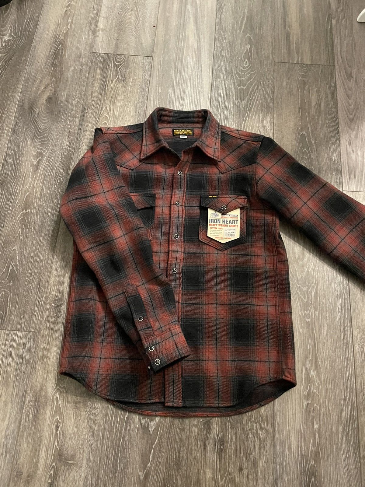 Iron Heart Iron heart IHSH304Red UHF Ombré Check Grailed