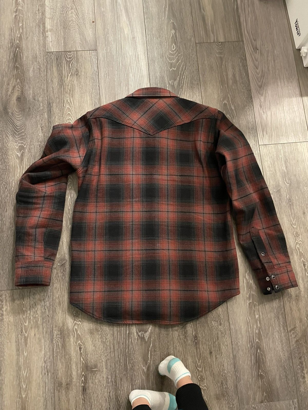 Iron Heart Iron heart IHSH304Red UHF Ombré Check Grailed