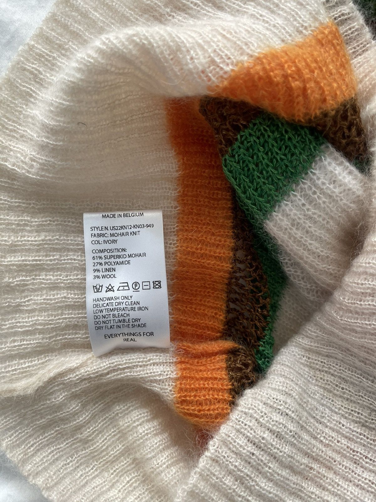 Wales Bonner Wales Bonner Off-White Mohair Saint Sweater Size US L / EU 52-54 / 3 - 6 Thumbnail