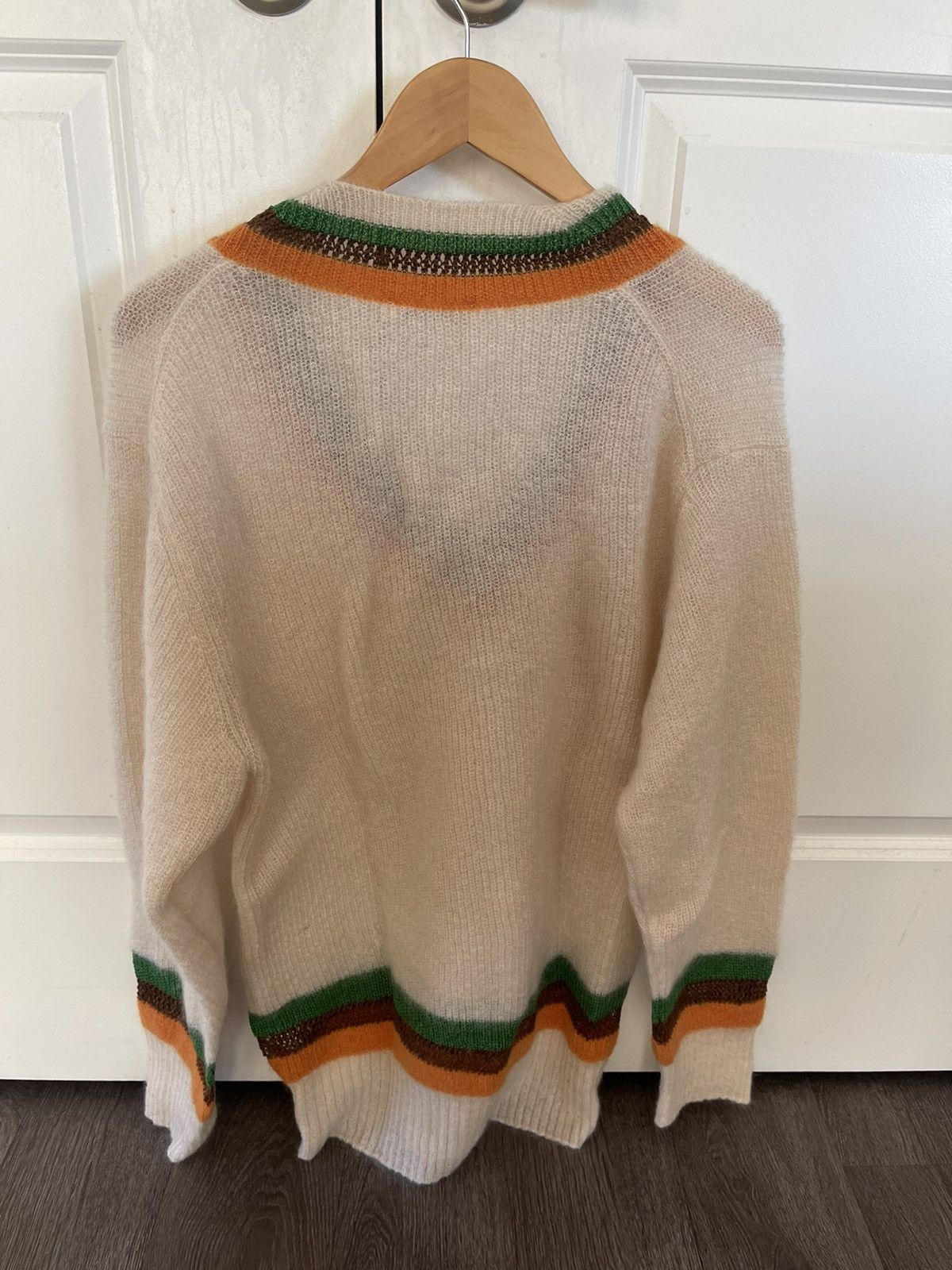 Wales Bonner Wales Bonner Off-White Mohair Saint Sweater Size US L / EU 52-54 / 3 - 2 Thumbnail
