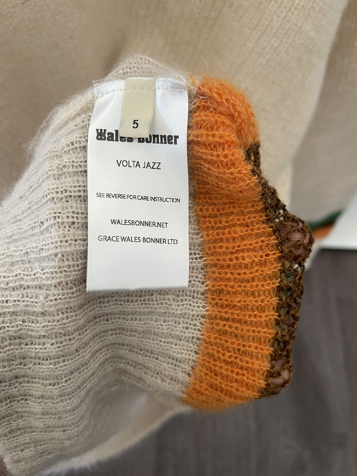 Wales Bonner Wales Bonner Off-White Mohair Saint Sweater Size US L / EU 52-54 / 3 - 5 Thumbnail