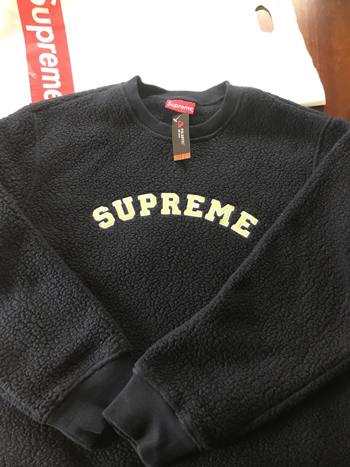 Supreme Supreme Polartec Deep Pile Crew neck | Grailed 
