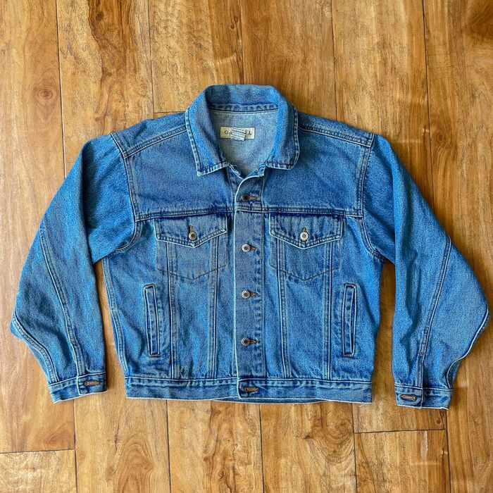 Vintage United Colours of Benetton Blue Denim Trucker Jacket XS S main image 1
