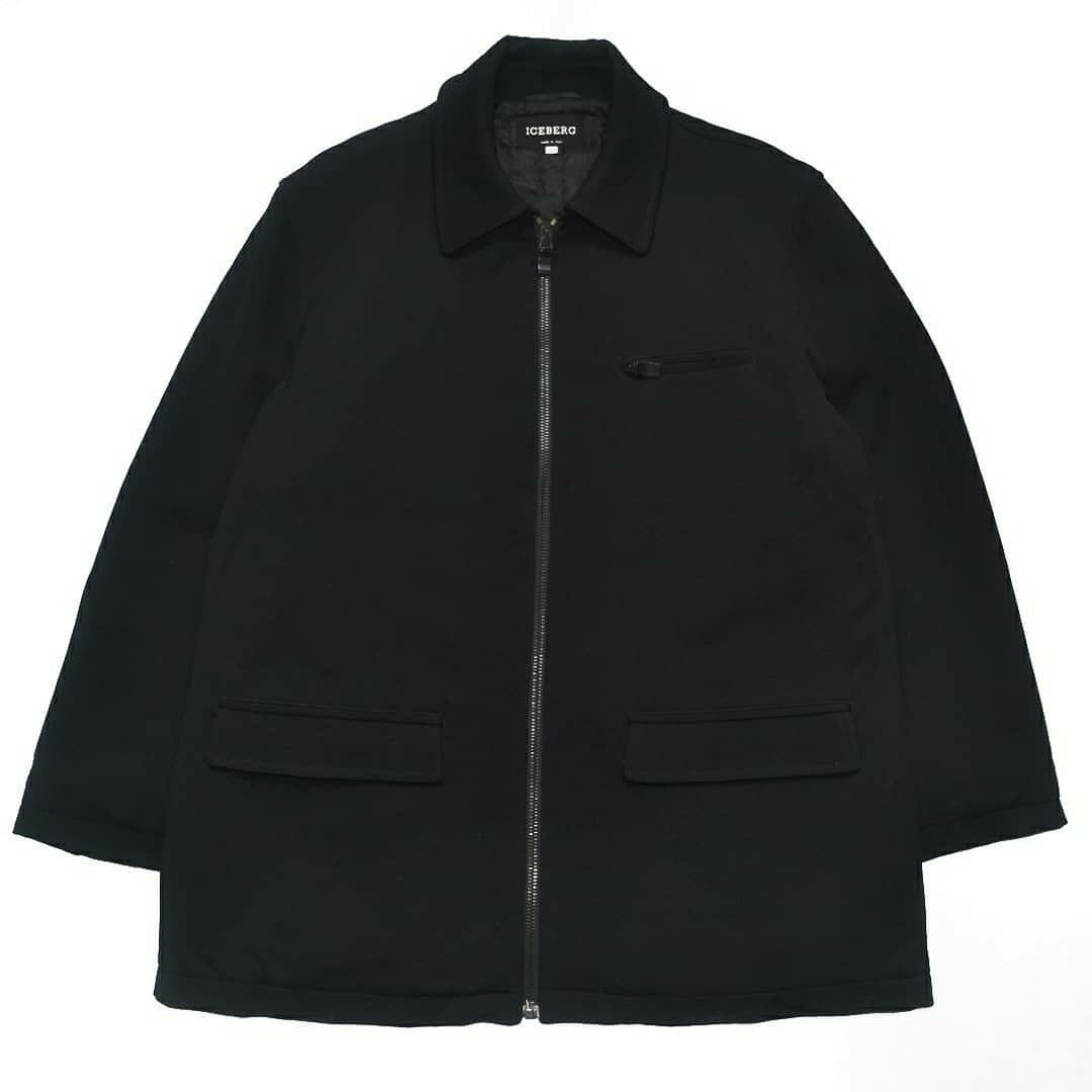 Iceberg SS98 ICEBERG black beautiful heavy coat Size US L / EU 52-54 / 3 - 1 Thumbnail