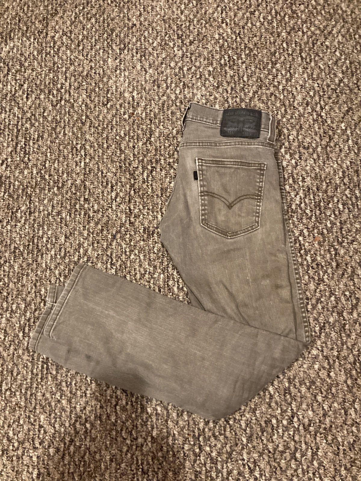 Levi's × Vintage Grey slim fit Levi’s 511’s | Grailed