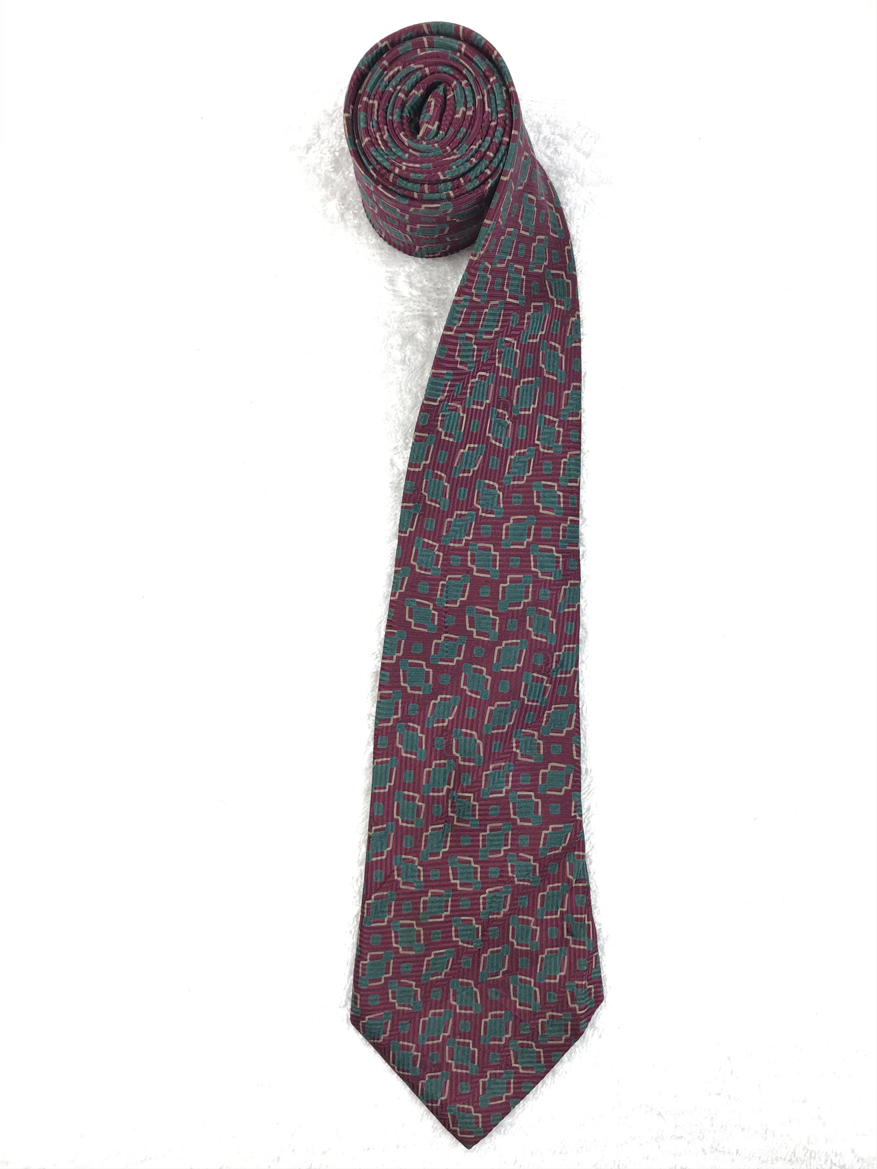 Designer × Vintage CD110 Vintage Christian Dior Pure Silk Necktie Full Monogram Size ONE SIZE - 2 Thumbnail