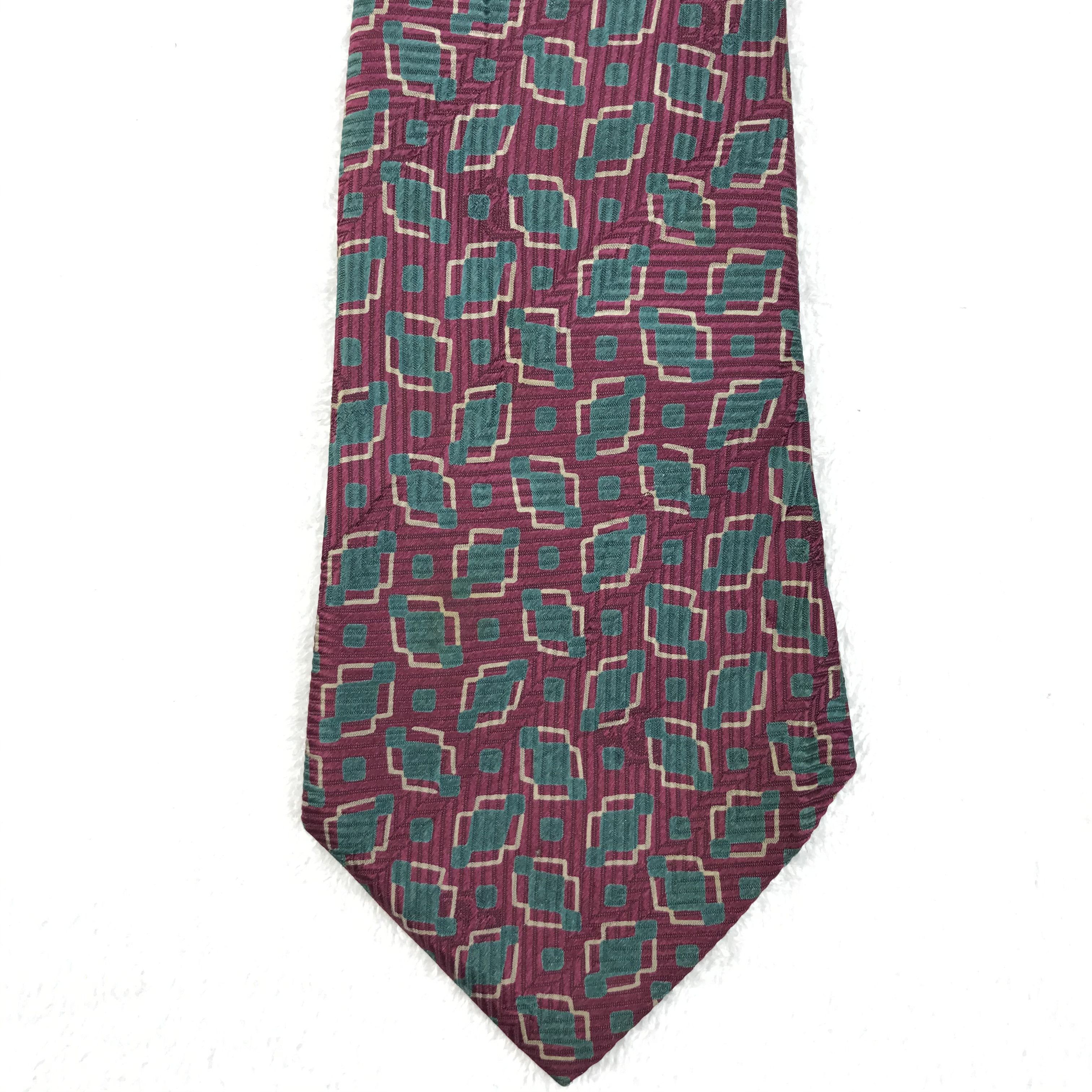 Designer × Vintage CD110 Vintage Christian Dior Pure Silk Necktie Full Monogram Size ONE SIZE - 5 Thumbnail