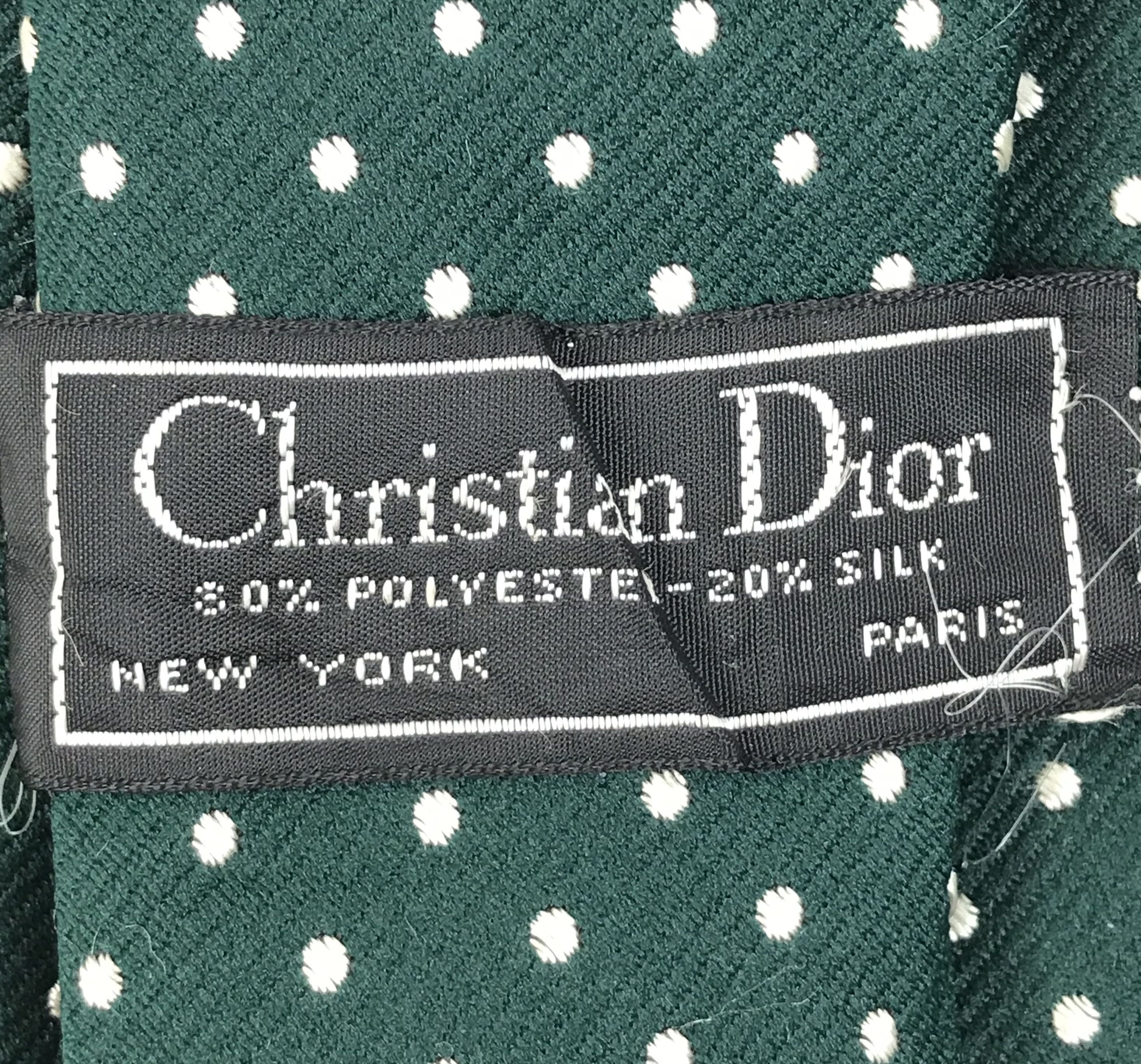 Christian Dior Monsieur × Designer × Vintage CD112 Vintage Christian Dior Pure Silk Necktie Full Monogram Size ONE SIZE - 10 Thumbnail
