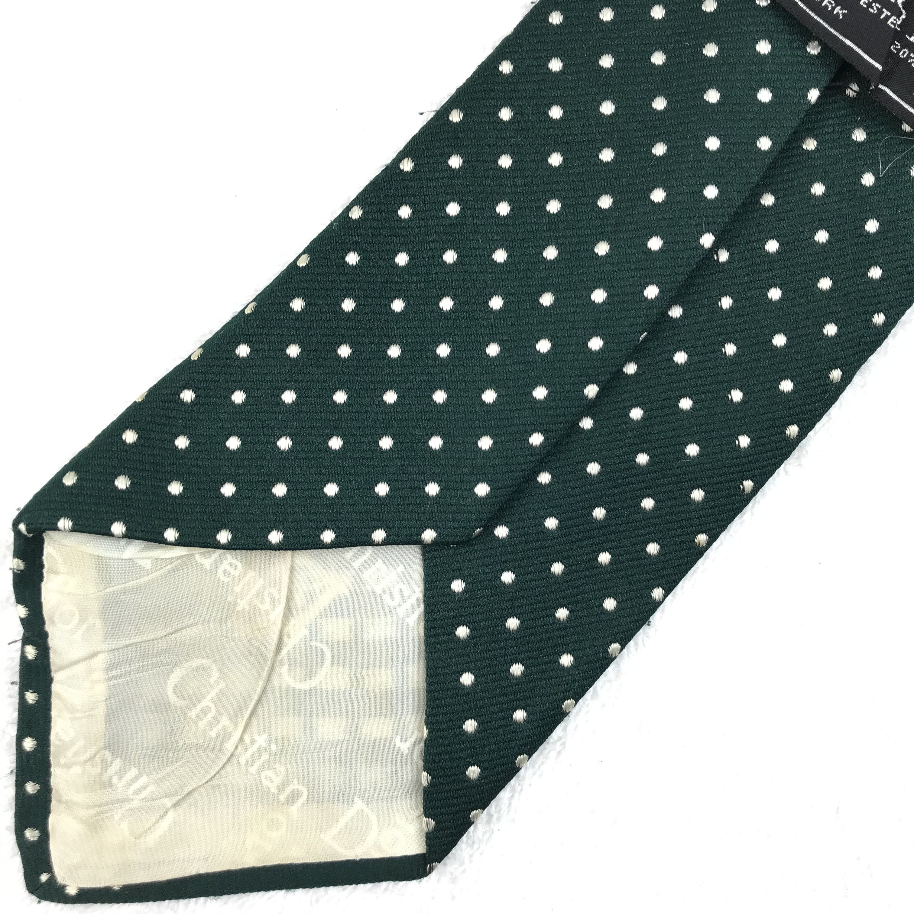 Christian Dior Monsieur × Designer × Vintage CD112 Vintage Christian Dior Pure Silk Necktie Full Monogram Size ONE SIZE - 8 Thumbnail