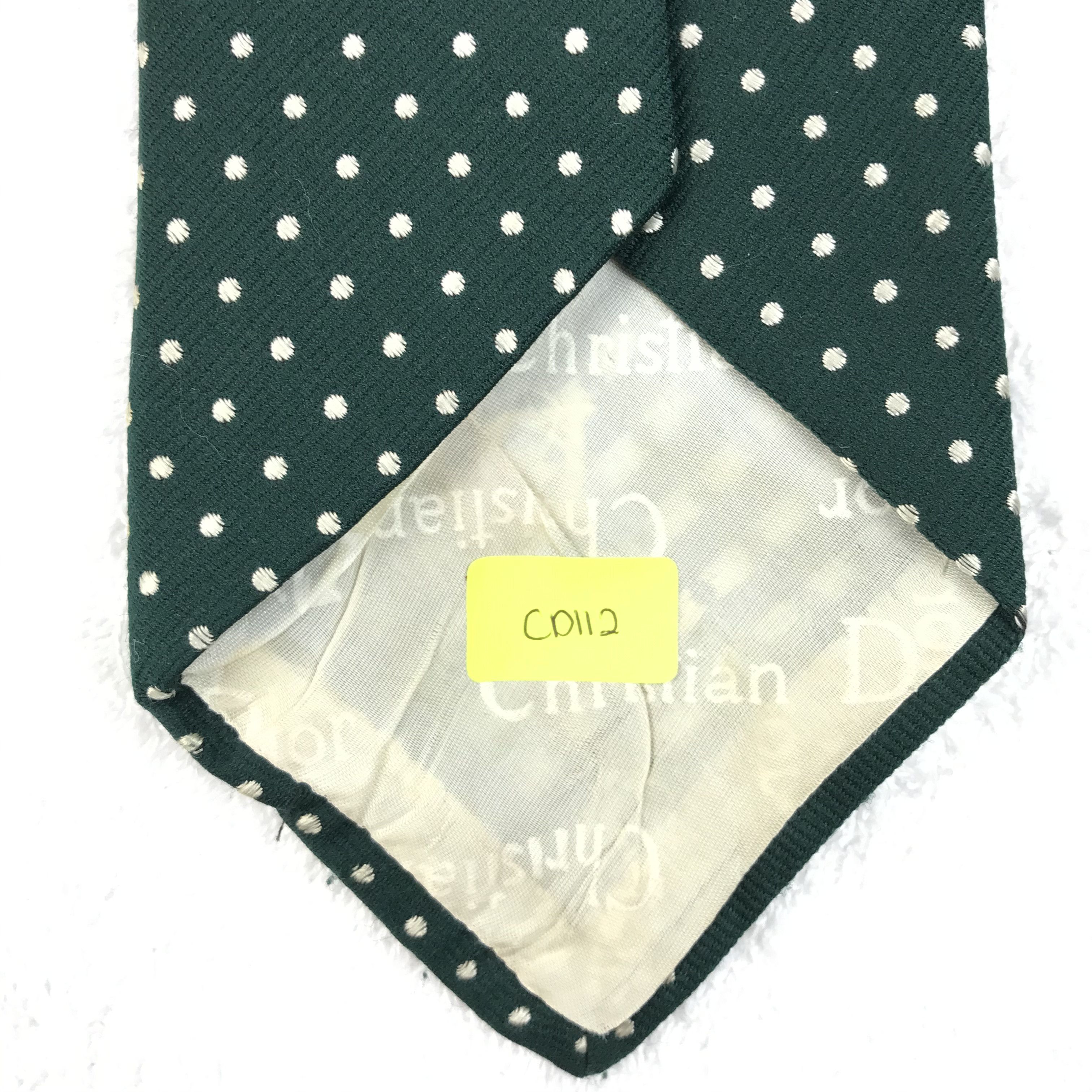Christian Dior Monsieur × Designer × Vintage CD112 Vintage Christian Dior Pure Silk Necktie Full Monogram Size ONE SIZE - 11 Thumbnail