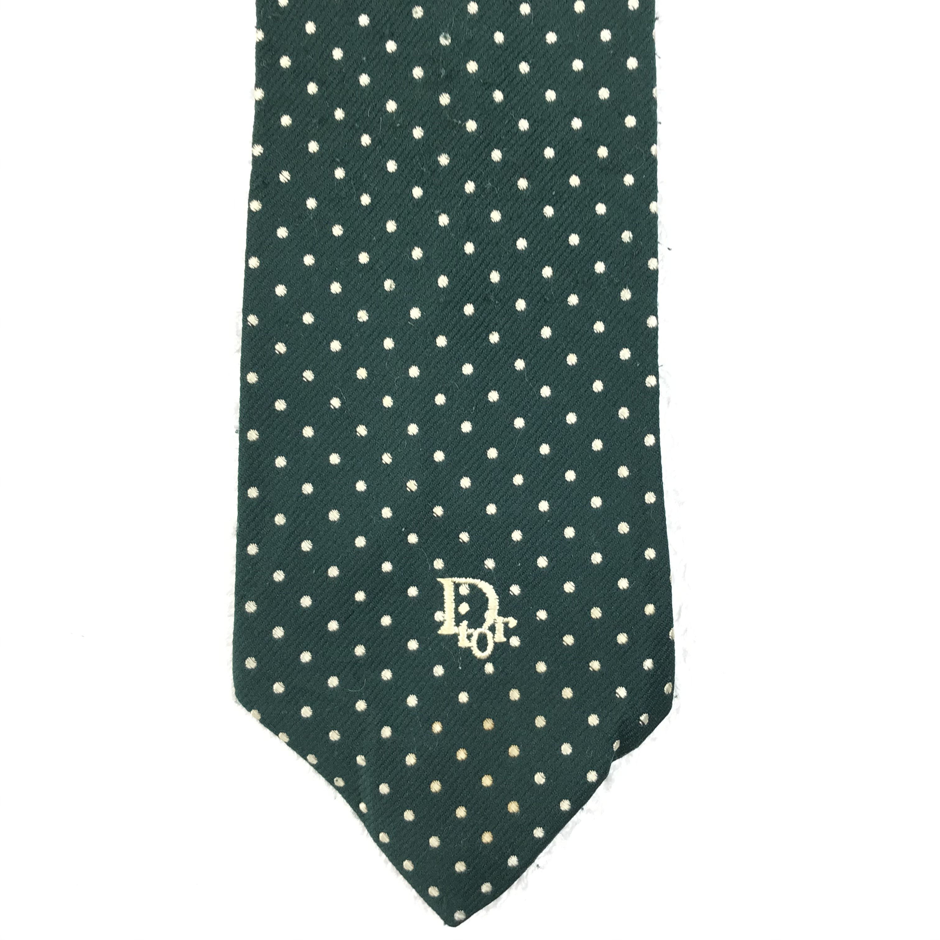 Christian Dior Monsieur × Designer × Vintage CD112 Vintage Christian Dior Pure Silk Necktie Full Monogram Size ONE SIZE - 3 Thumbnail