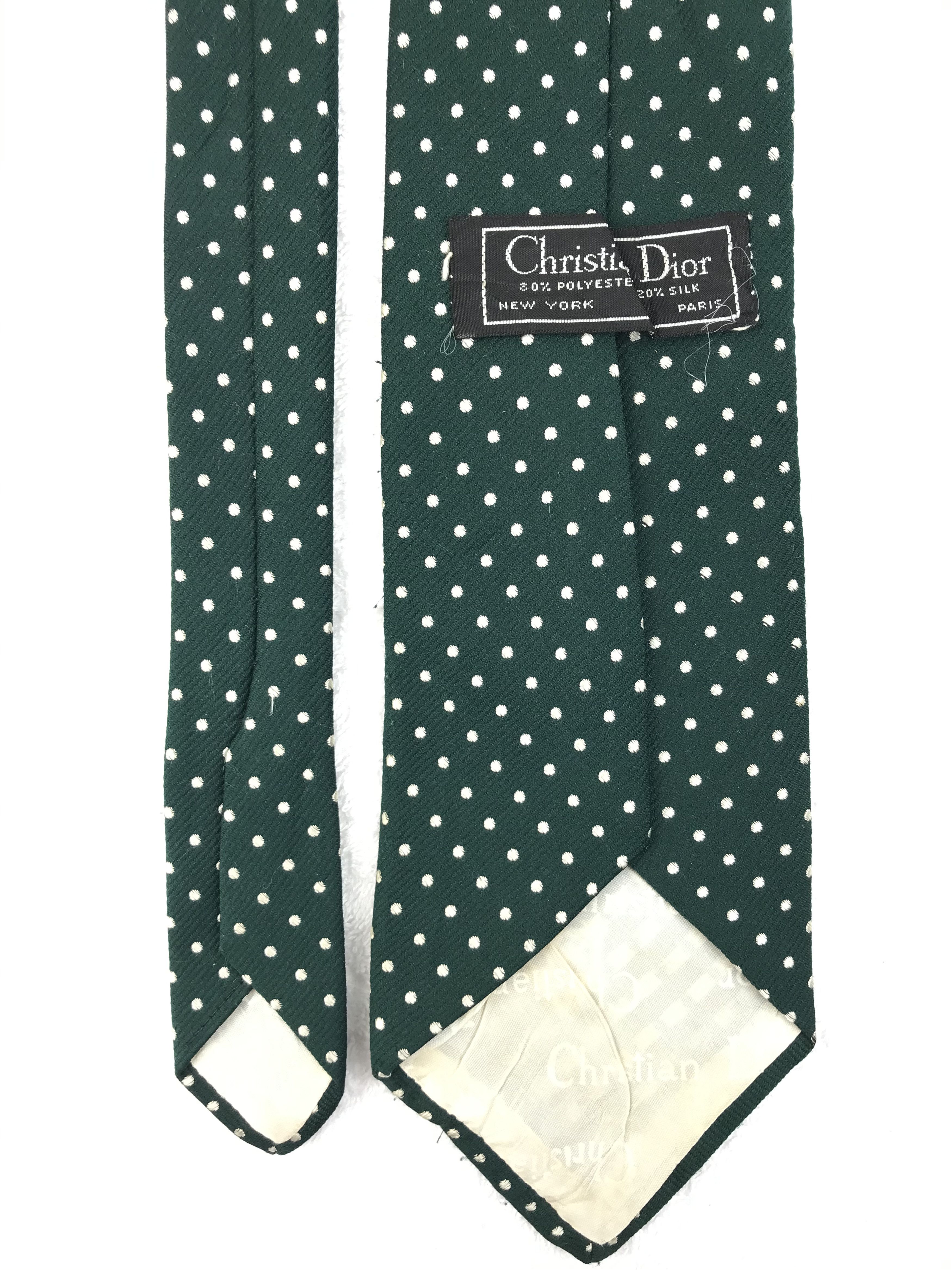 Christian Dior Monsieur × Designer × Vintage CD112 Vintage Christian Dior Pure Silk Necktie Full Monogram Size ONE SIZE - 6 Thumbnail
