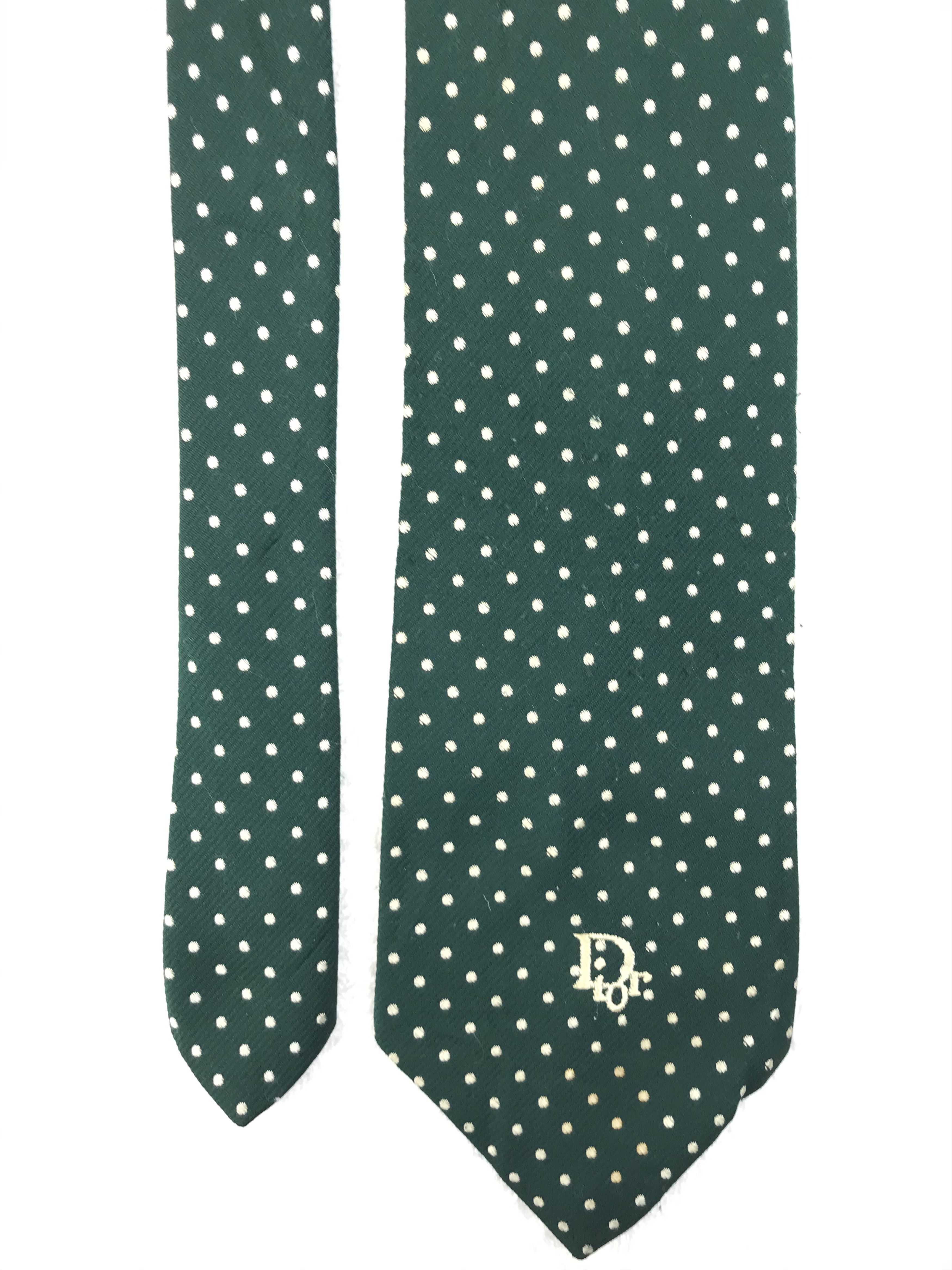 Christian Dior Monsieur × Designer × Vintage CD112 Vintage Christian Dior Pure Silk Necktie Full Monogram Size ONE SIZE - 7 Thumbnail