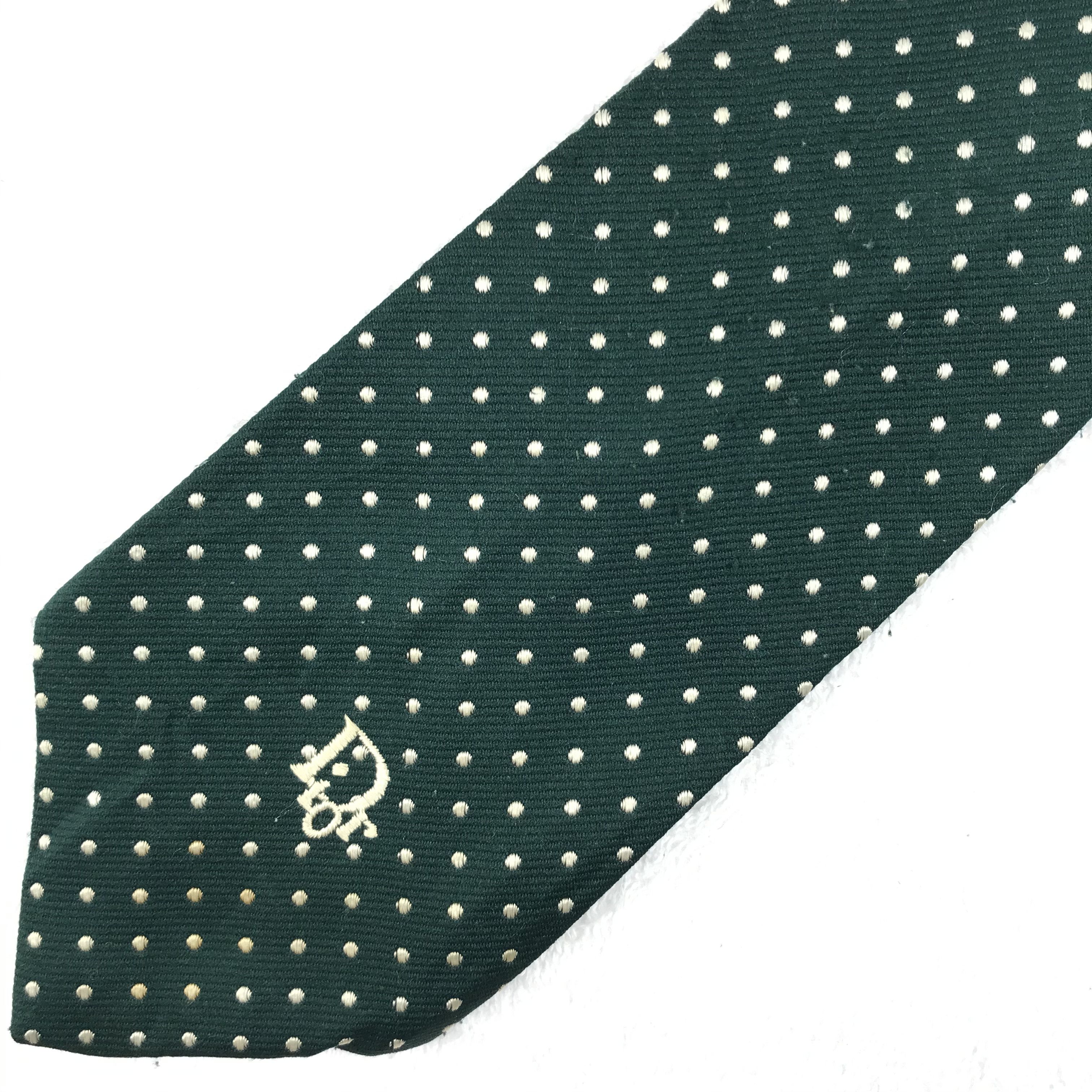 Christian Dior Monsieur × Designer × Vintage CD112 Vintage Christian Dior Pure Silk Necktie Full Monogram Size ONE SIZE - 5 Thumbnail