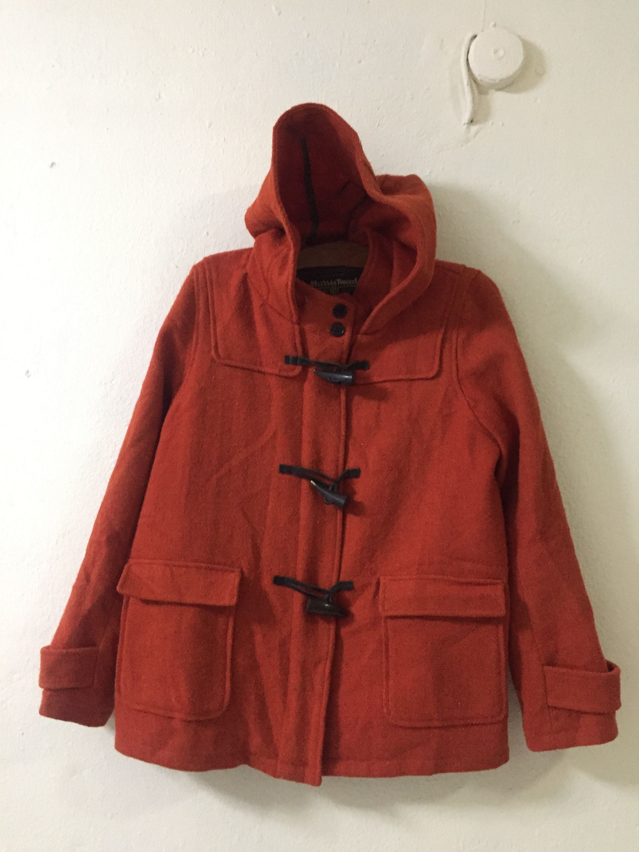image of Harris Tweed Limited Edition Wool Jacket in Orange, Men's (Size Medium)
