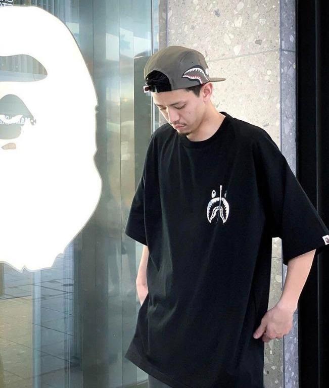 Bape SALE🔥 BAPE Aurora Shark Relaxed Tee Black Size US M / EU 48-50 / 2 - 8 Thumbnail