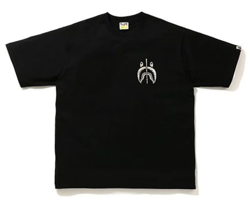Bape SALE🔥 BAPE Aurora Shark Relaxed Tee Black Size US M / EU 48-50 / 2 - 2 Thumbnail
