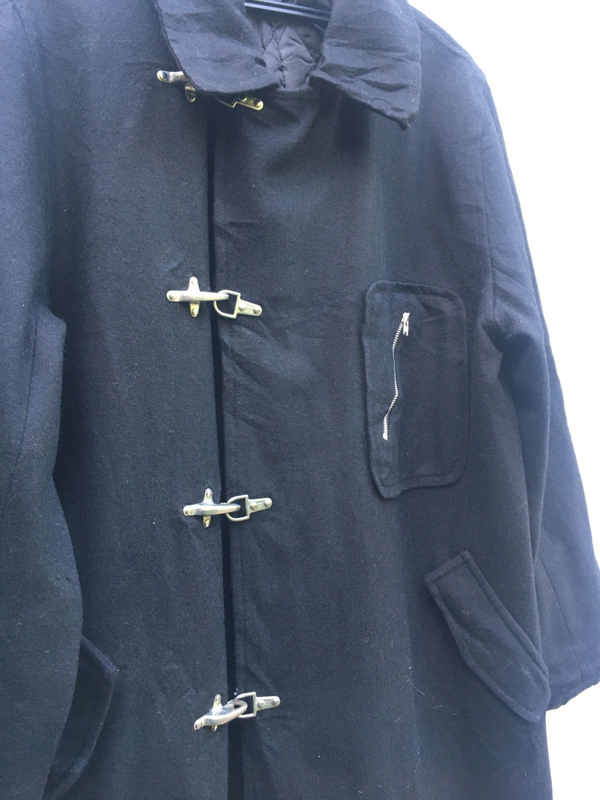 Japanese Brand × Seditionaries Badger Long Coat Punk Style Unique Buttoned Size US L / EU 52-54 / 3 - 2 Thumbnail