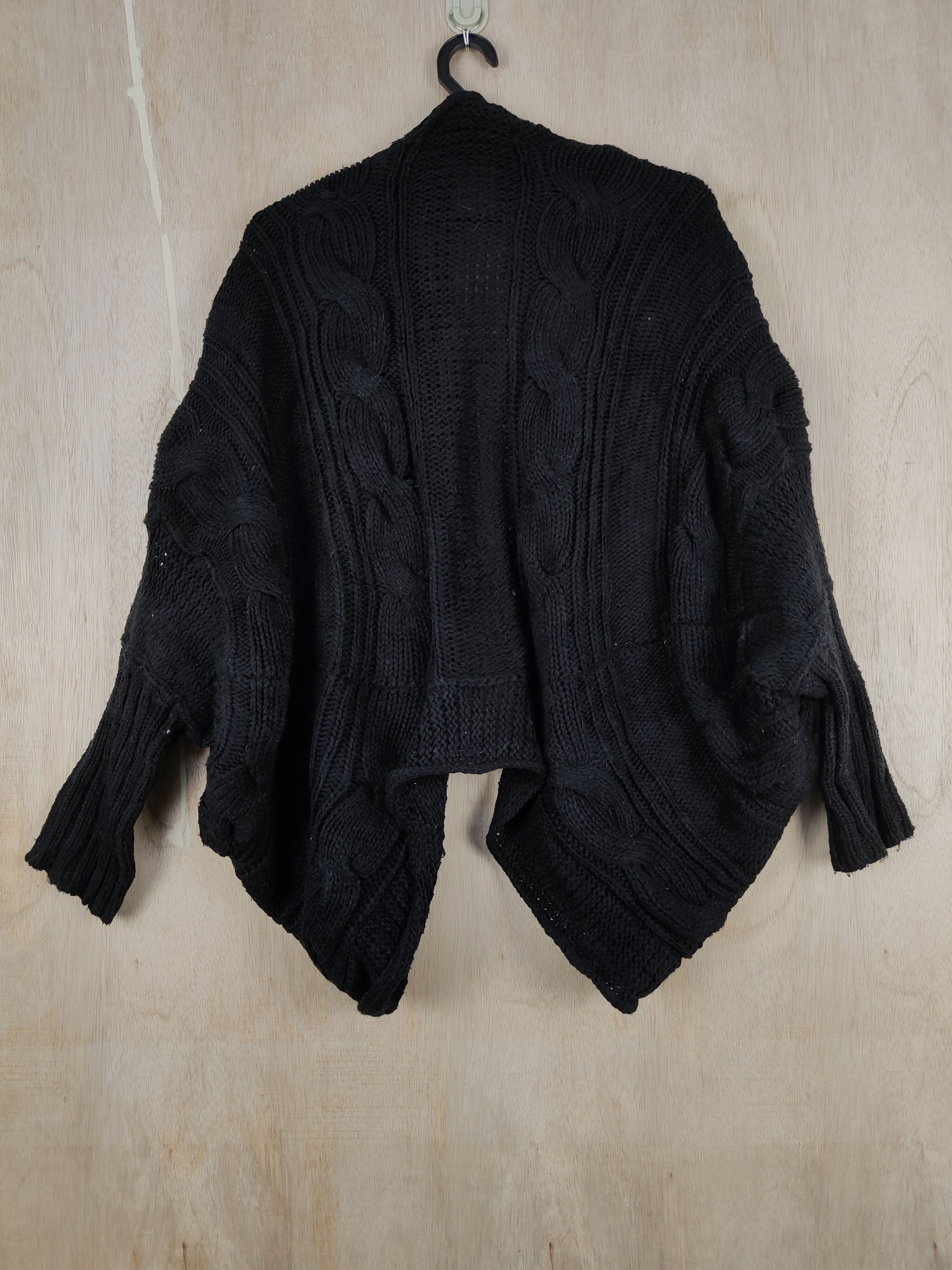 Japanese Brand Japanese Brand Black cable knitwear Cardigan #S301 Size M / US 6-8 / IT 42-44 - 5 Thumbnail