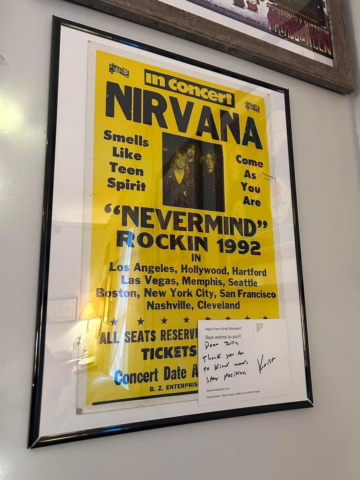 Nirvana Vintage Nirvana Concert Tshirt Bootleg 1992 Size US M / EU 48-50 / 2 - 9 Thumbnail