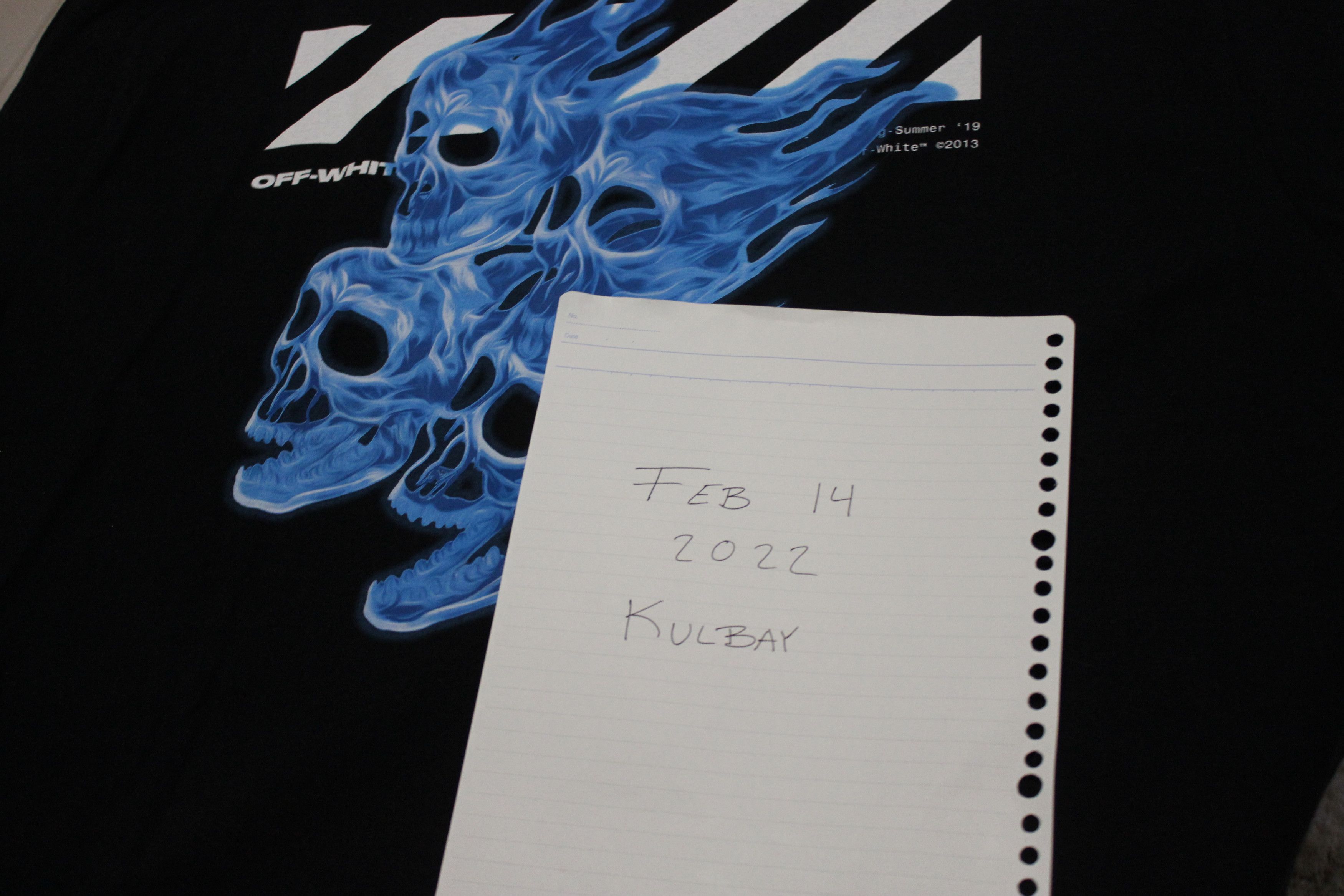 Off-White Diagonal Skulls Tee Oversized