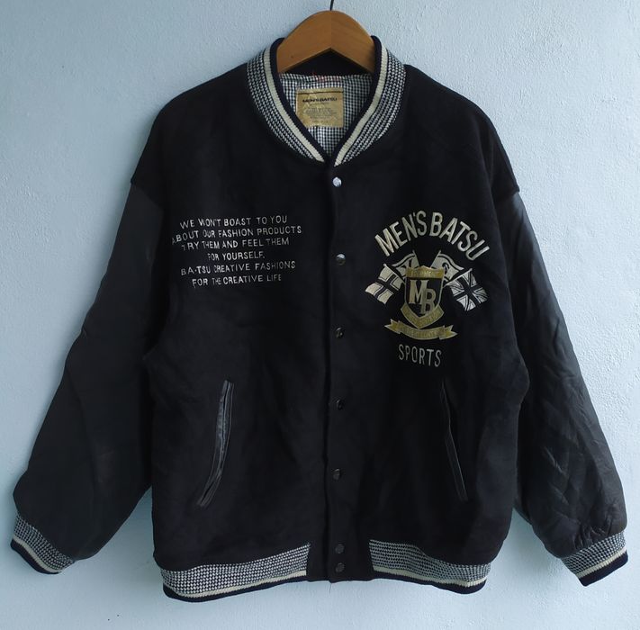 Archival Clothing VINTAGE MEN BATSU WOOL VARSITY JACKET | Grailed