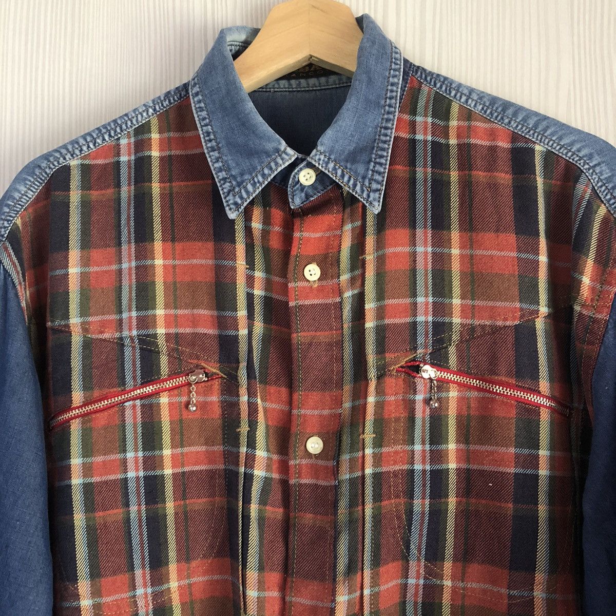 Marithe + Francois Girbaud marithe girbaud francois hybrid shirt zipper vintage Size US L / EU 52-54 / 3 - 3 Thumbnail