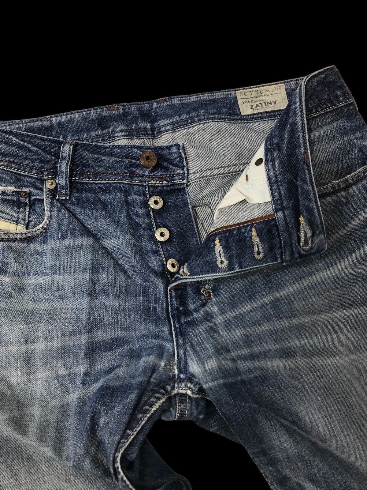 Diesel Diesel Zatiny Regular Bootcut Denim Jeans Size US 33 - 9 Thumbnail