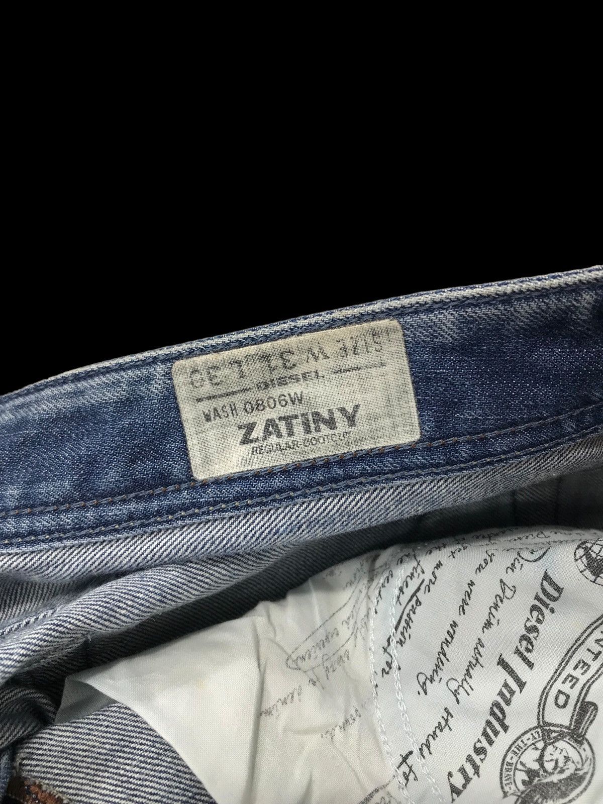 Diesel Diesel Zatiny Regular Bootcut Denim Jeans Size US 33 - 10 Thumbnail