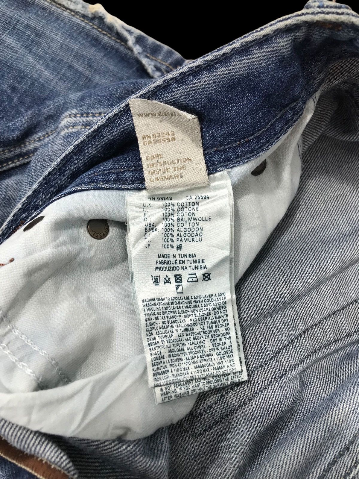 Diesel Diesel Zatiny Regular Bootcut Denim Jeans Size US 33 - 13 Thumbnail