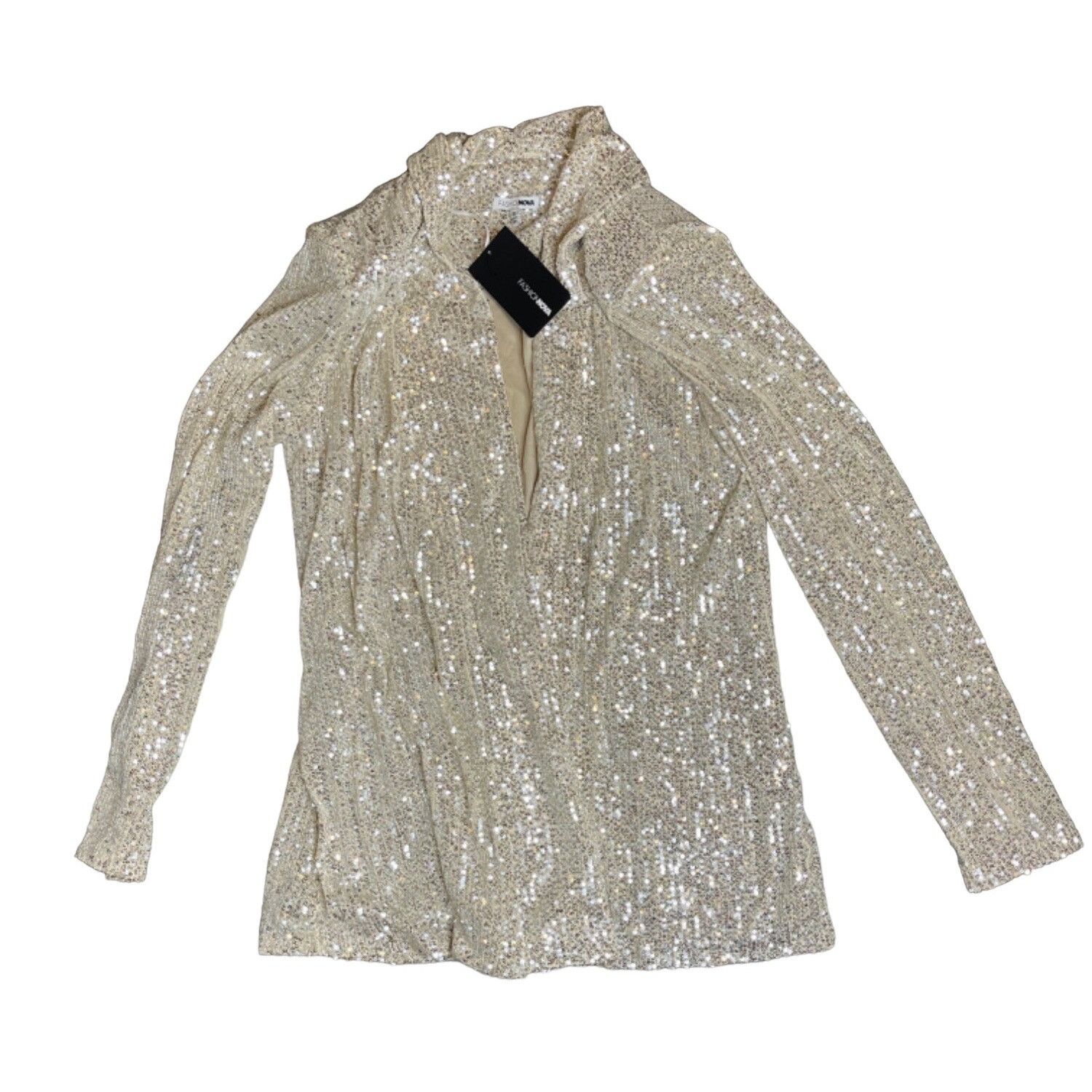Other NEW Fashion nova gold sequin dress and jacket Grailed