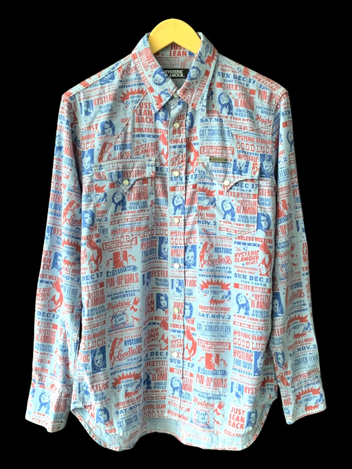 Designer × Hysteric Glamour × Japanese Brand HYSTERIC GLAMOUR FULL PRINT JAPANESE BRAND SHIRT BUTTONS UP Size US M / EU 48-50 / 2 - 1 Thumbnail