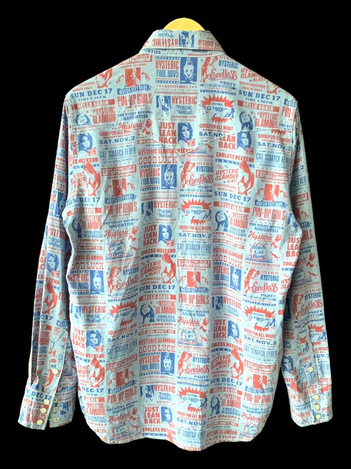 Designer × Hysteric Glamour × Japanese Brand HYSTERIC GLAMOUR FULL PRINT JAPANESE BRAND SHIRT BUTTONS UP Size US M / EU 48-50 / 2 - 2 Thumbnail