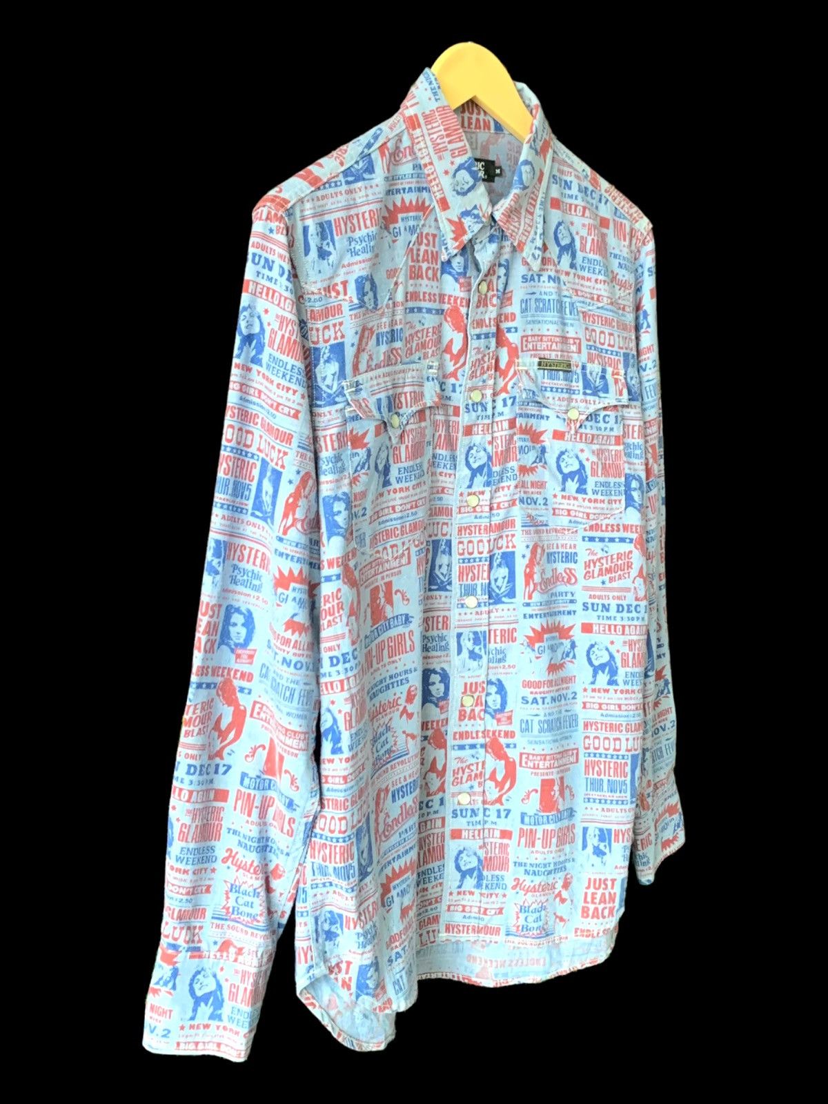 Designer × Hysteric Glamour × Japanese Brand HYSTERIC GLAMOUR FULL PRINT JAPANESE BRAND SHIRT BUTTONS UP Size US M / EU 48-50 / 2 - 3 Thumbnail